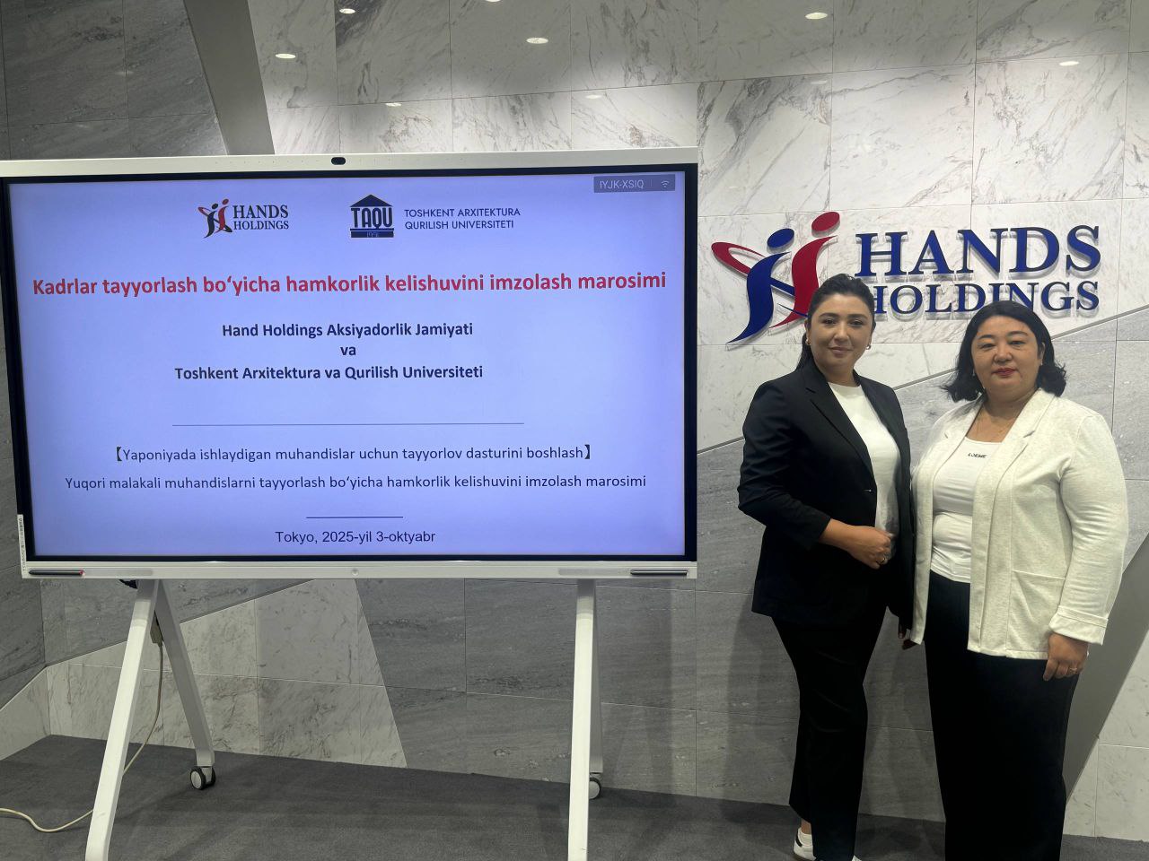 Toshkent arxitektura-qurilish universiteti vakillari Yaponiyada